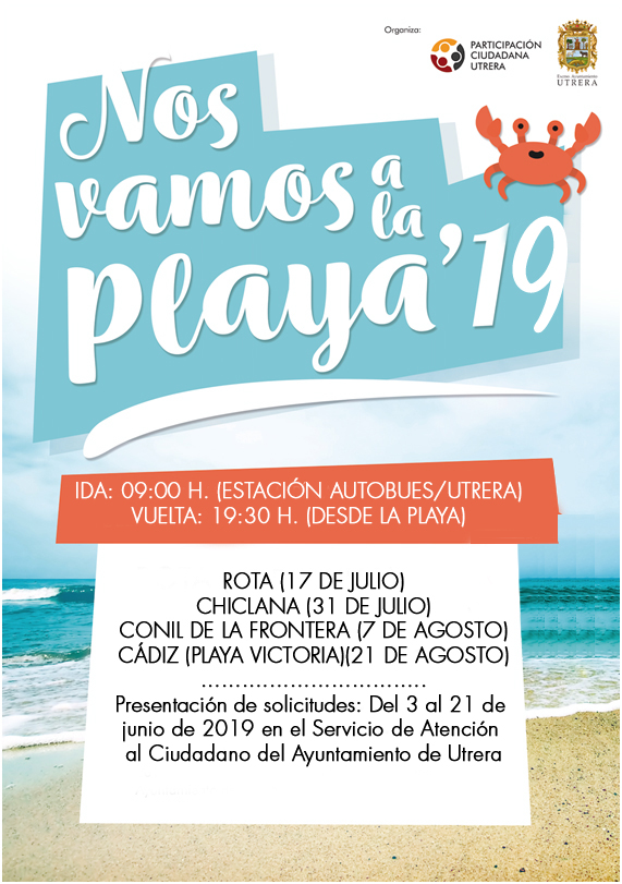 Cartel programa viajemos a la playa 2019 copia