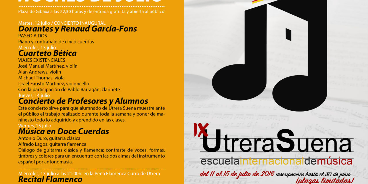 Utrera Suena presenta el ciclo Noches de Julio en la Feria de Industrias Culturales del Flamenco