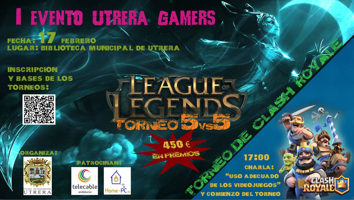 La Biblioteca acoge el primer campeonato gamer de Utrera el próximo 17 de febrero