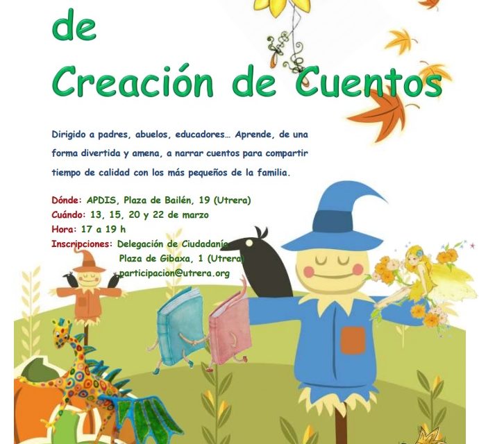 El Ayuntamiento de Utrera ofrece un taller para la creación de cuentos infantiles para personas adultas