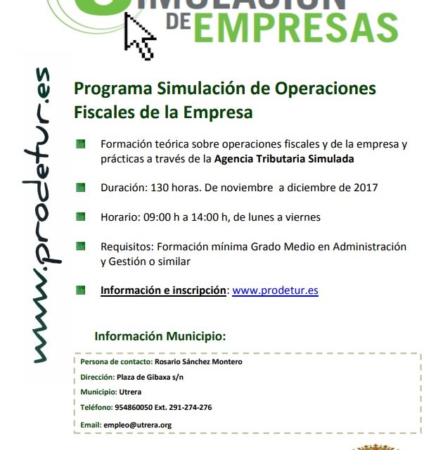 Abierto el plazo de inscripción para participar en el Programa de Simulación de Operaciones Fiscales de la Empresa