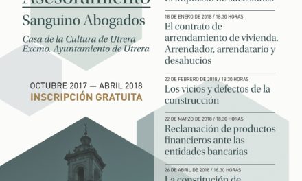 El Ayuntamiento de Utrera organiza unas jornadas sobre asesoramiento jurídico