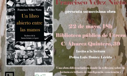 La Biblioteca acoge la presentación del libro Un libro abierto entre las manos de Francisco Vélez Nieto
