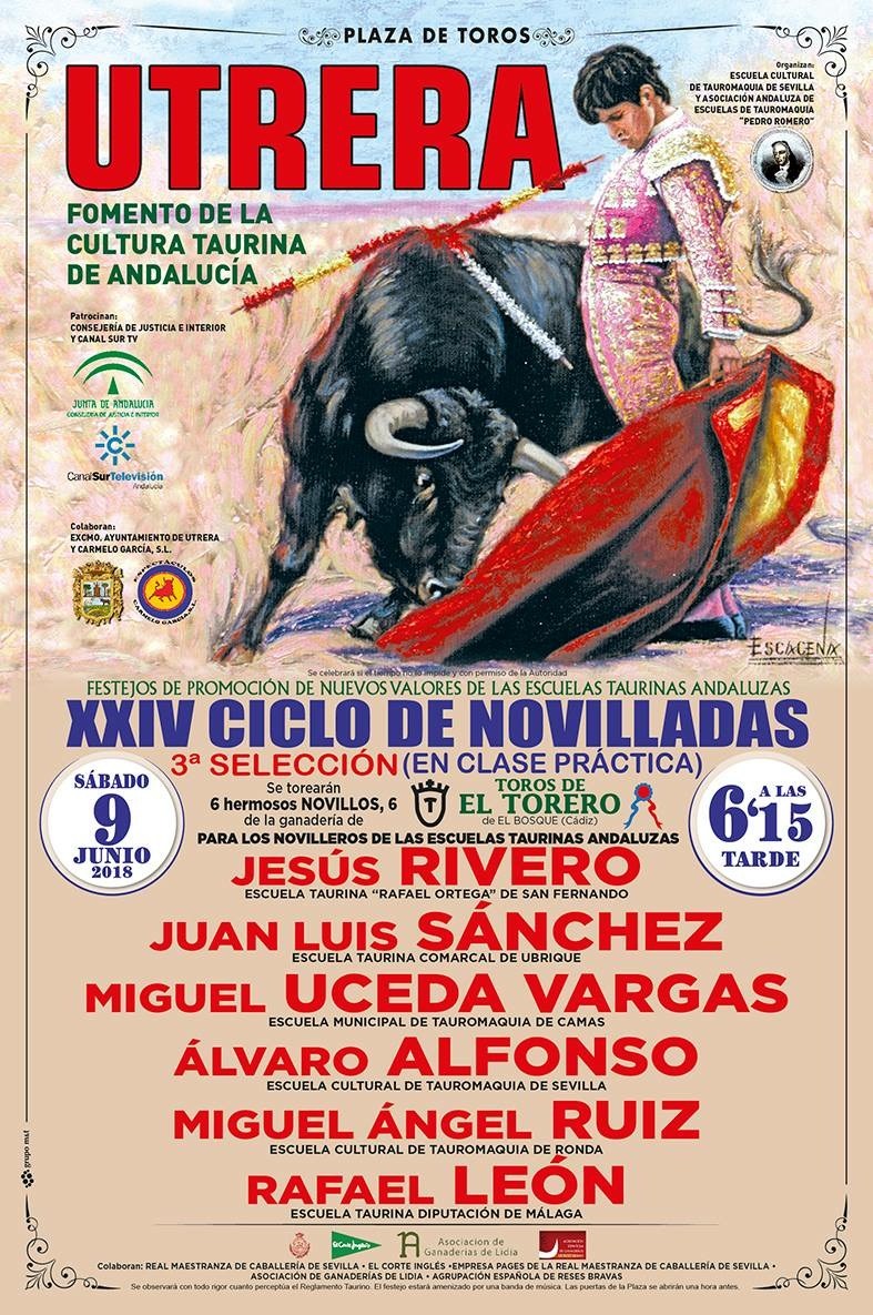 Cartel novillada utrera sevilla