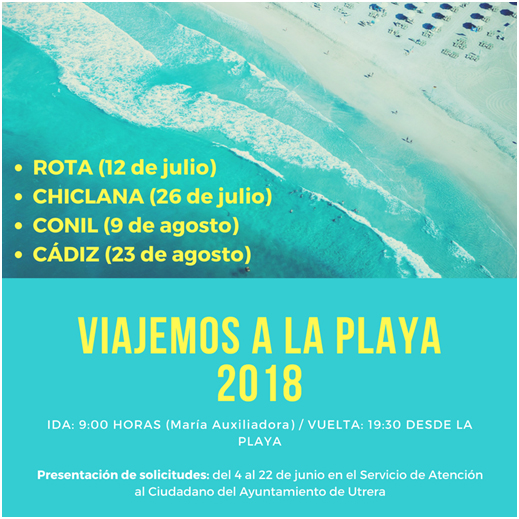 viajemos a la playa 2018 ayuntamiento de utrera
