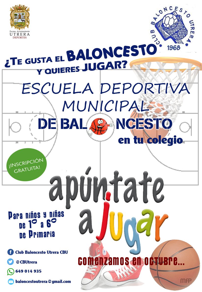 Escuelas Municipal de Baloncesto Cartel