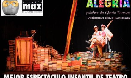 El premiado montaje teatral Alegría, sobre la obra de Gloria Fuertes, llega al Teatro Municipal Enrique de la Cuadra este domingo