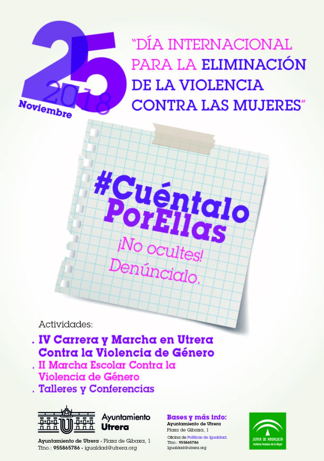 DÍA INTERNACIONAL PARA LA ELIMINACIÓN DE LA VIOLENCIA CONTRA LAS MUJERES