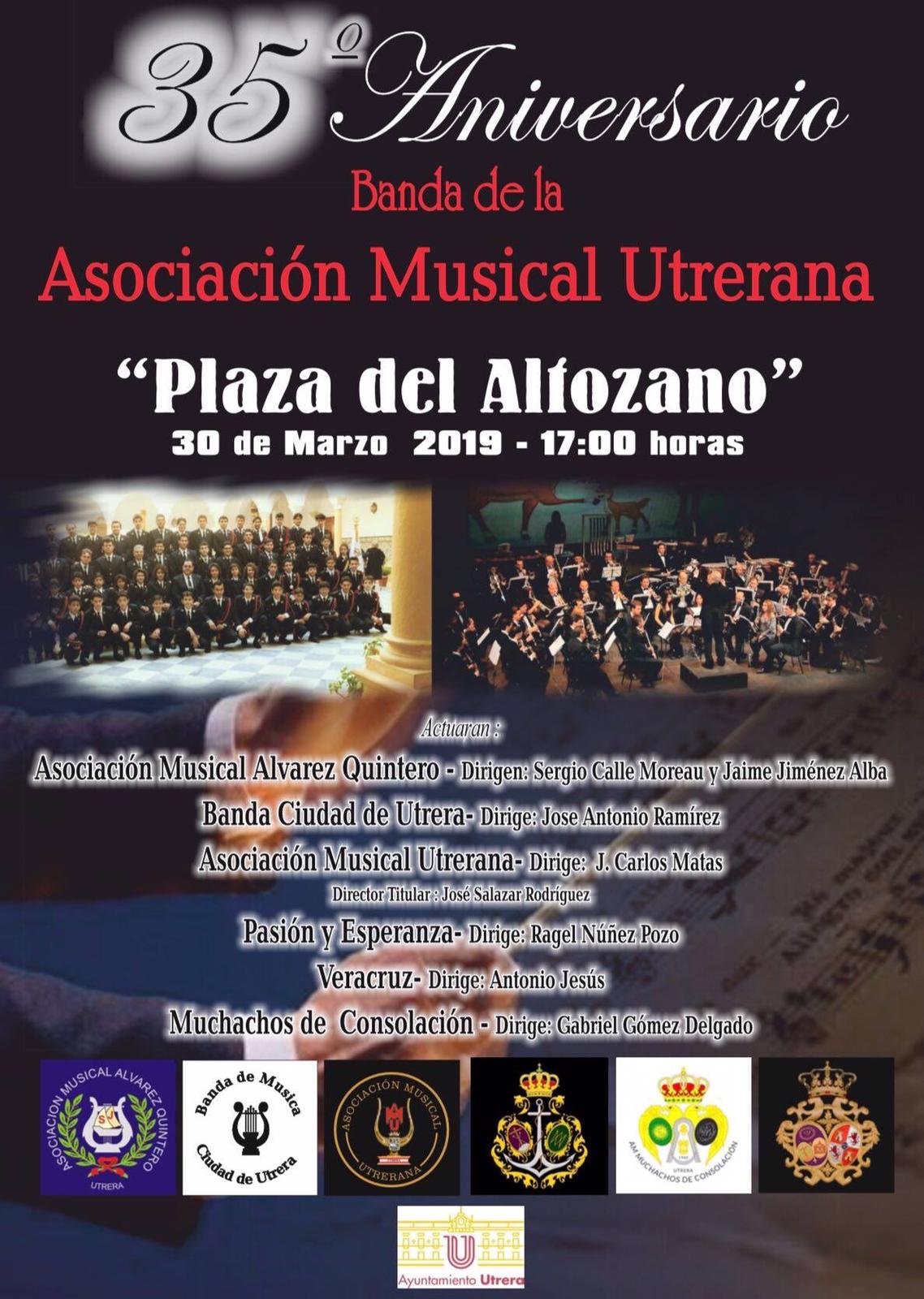 35º aniversario banda de la asociacion musical utrerana Utrera 2019