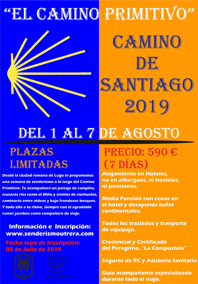 CARTEL OSOS CAMINO SANTIAGO-2019
