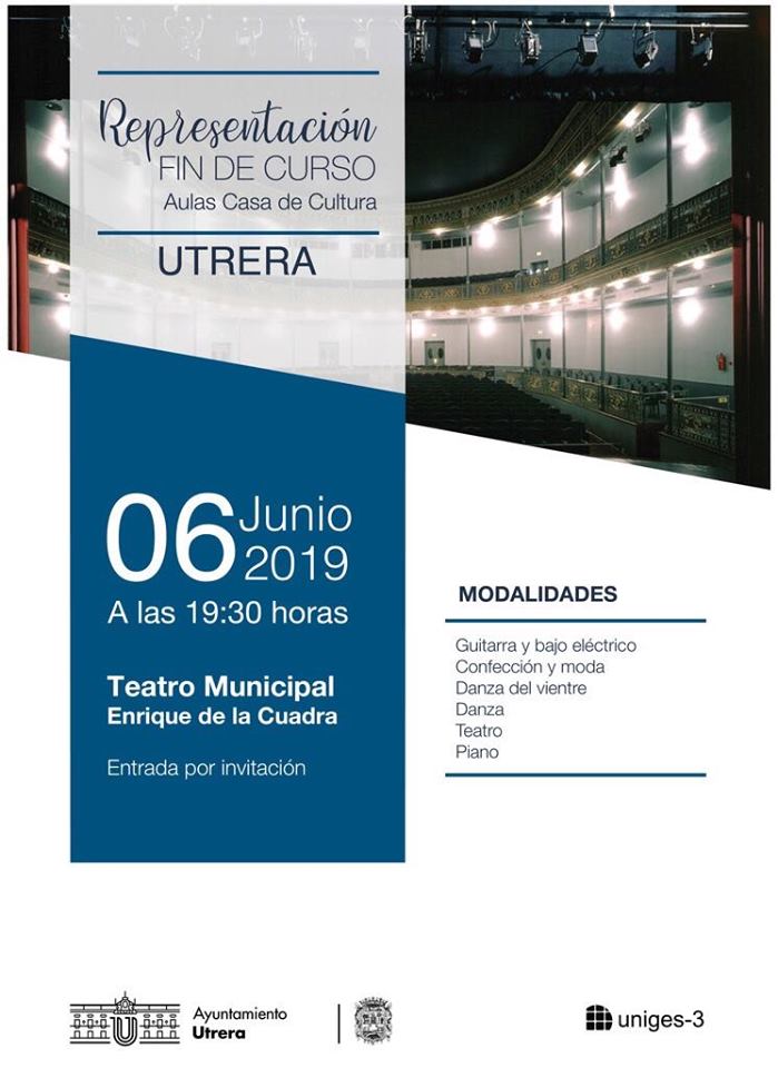 Representacion Fin de Curso Aulas Casa de la Cultura 2019