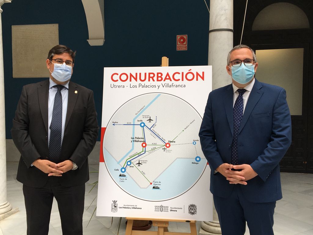 Los alcaldes de Utrera y Los Palacios y Villafranca critican la propuesta de la Junta para la carretera que unen ambos municipios e insisten en una reunión con el presidente