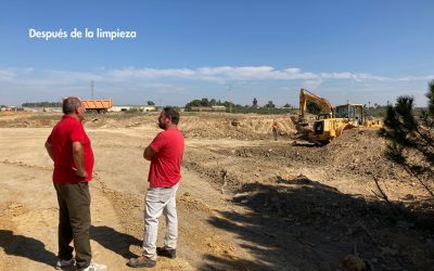 El sellado del vertedero situado detrás de la piscina de Vistalegre costará 150.000 euros, y un mes y medio de trabajo