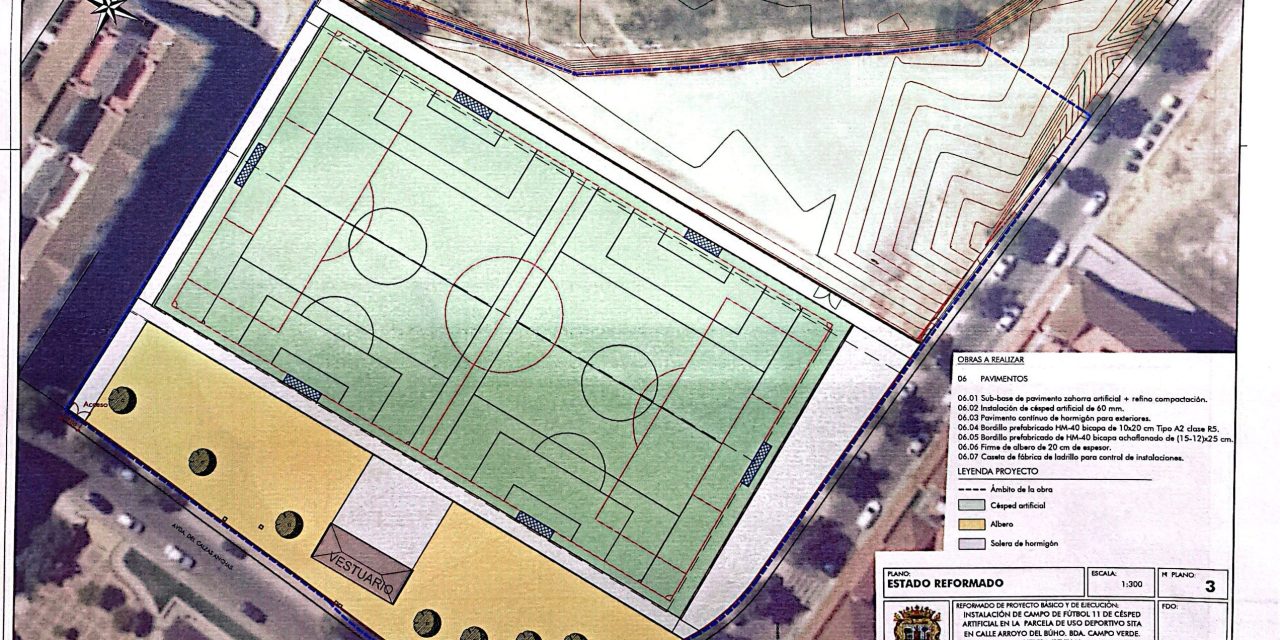 La nueva instalación deportiva de Campoverde, será accesible, podrá albergar partidos oficiales  y cumplirá la nueva normativa medioambiental.