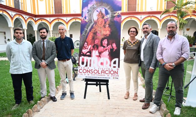 Presentado el cartel de la Feria, obra del utrerano Gonzalo Quesada, con la patrona y los artistas de Utrera como protagonista