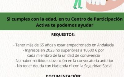 Los mayores de 65 años que precisen prótesis dental, pueden acceder a las ayudas de la Junta. El plazo expira el 14 de agosto