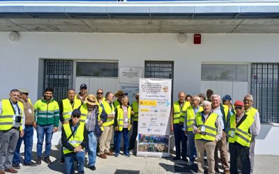 Visita de los hortelanos del V Centenario a la planta de compostaje de Villamartín y los huertos de Olvera