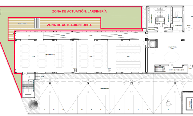 El Ayuntamiento de Utrera va a licitar las obras de actuación y mejora de la zona trasera del Centro de Estudios Olivareros para su recuperación