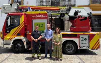 Utrera recibe un nuevo vehículo Auto Escala Automática de Bomberos
