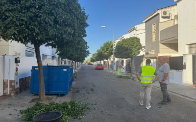 La delegación de Parques y Jardines intensifica los trabajos en las barriadas de Utrera