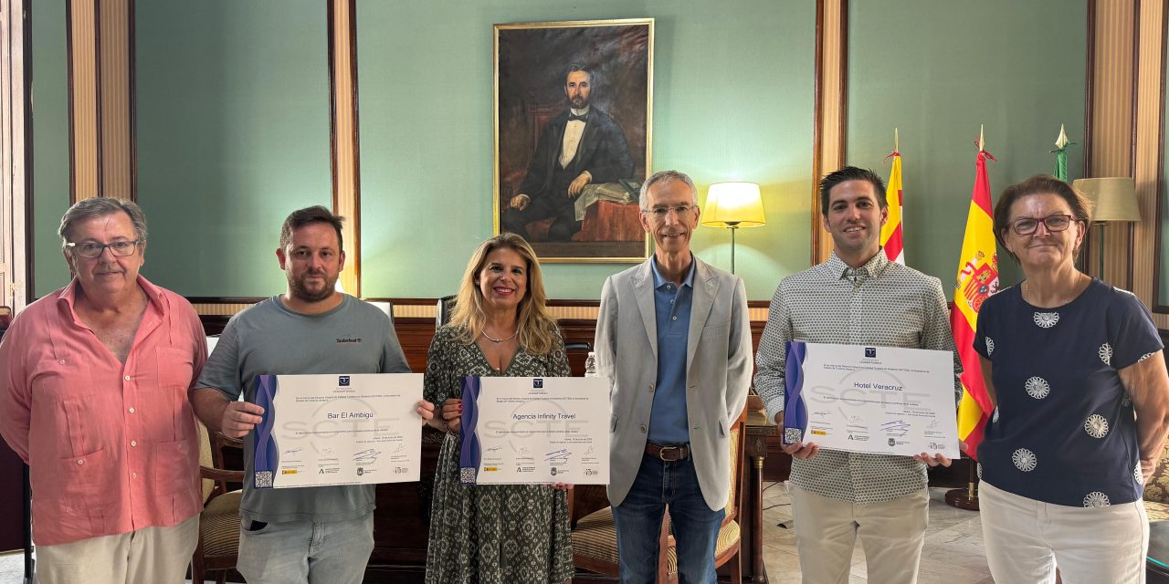 Tres empresas de Utrera reciben el diploma SICTED por su compromiso con la calidad turística