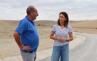 Finalizan las obras de mejora en los caminos rurales de Higueralejo y de la Hijuela en Utrera