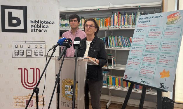 Carmen Mola, Megan Maxwell y Pedro Mañas visitarán Utrera dentro de la programación de la Biblioteca hasta final de año