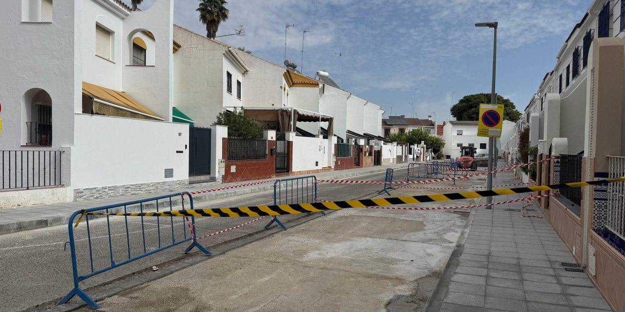 Las obras de mejora en la calle Cristóbal Colón y su entorno avanzan a buen ritmo