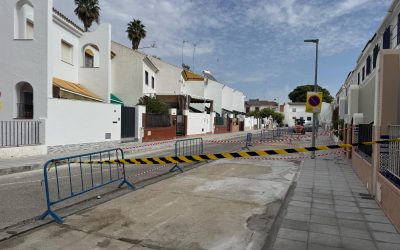 Las obras de mejora en la calle Cristóbal Colón y su entorno avanzan a buen ritmo