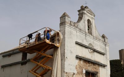 Comienzan las obras en la cubierta de la Capilla de San Francisco del Cementerio Municipal