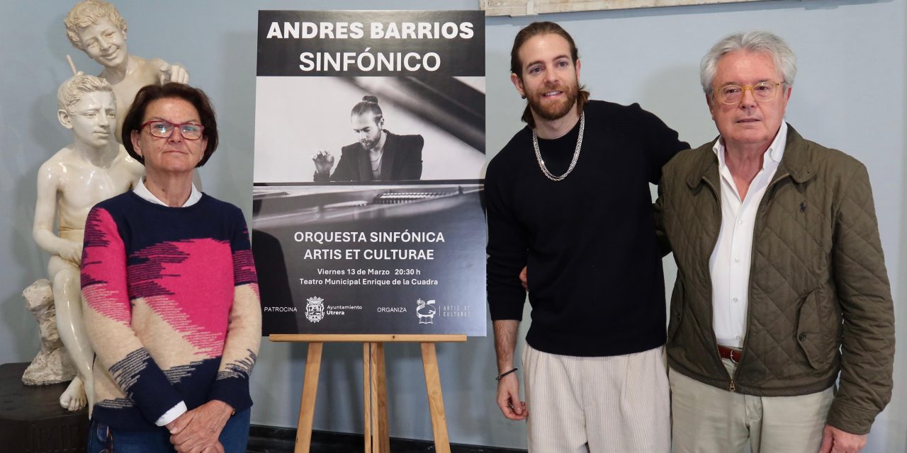Andrés Barrios actuará en Utrera el próximo 13 de marzo, en el Teatro Municipal Enrique de la Cuadra