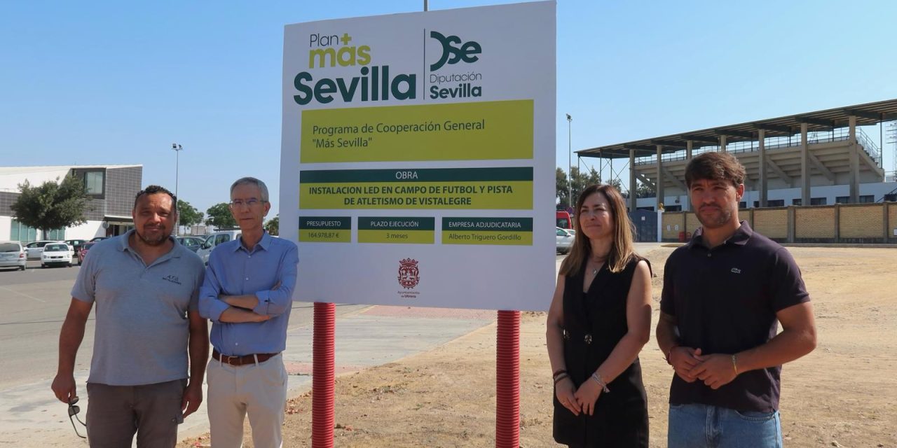 Comienzan las obras de renovación del alumbrado del complejo deportivo de Vistalegre con una inversión de 165.000 euros
