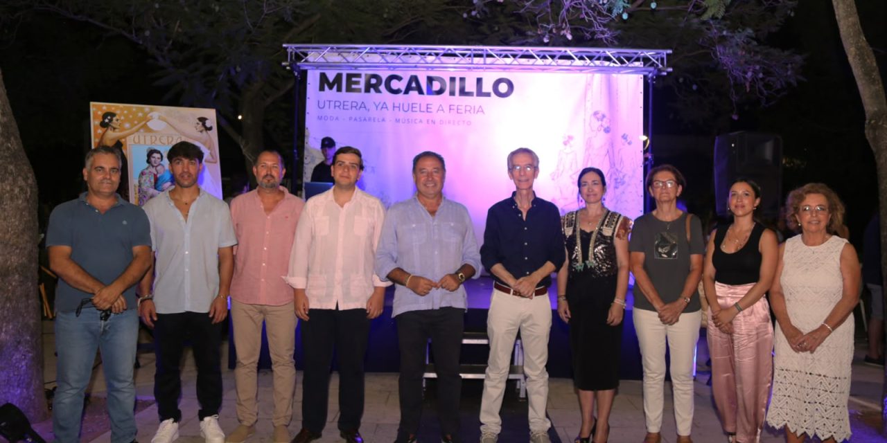 La primera edición del Mercadillo «Utrera, ya huele a Feria» confirma el éxito de la iniciativa con una gran afluencia de público