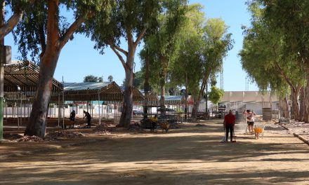 El Ayuntamiento intensifica los trabajos de preparación del recinto ferial a un mes del inicio de la Feria de Utrera 2026