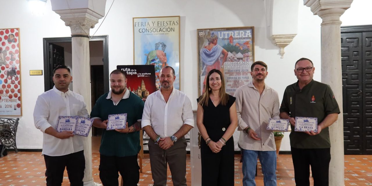 La Chana, La Brasa y Bambara los premiados de la Ruta de la Tapa y la Aceituna Gordal Utrerana
